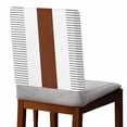 thumbnail image 2 of Boho Brown Chair Covers Set of 4 Striped Tribal Farmhouse Style Chair Back Covers Stretch Removable Washable Slipcovers Protector for Dining Room Kitchen Party Decor, 2 of 5