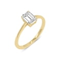 thumbnail image 3 of 14K Yellow Gold Emerald Cut Lab Grown Diamond Basket Split Shank Solitaire Engagement Ring - 1.50 Carat (Ring Size: 6.5), 3 of 5