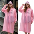 thumbnail image 2 of Reusable Rain Poncho Heavy Duty Raincoat for Adults, Thickened Full Body Emergency Rain Cover with Hood Drawstring, Outdoor Camping Travel Rain Gear for Heavy Rain (2Pcs), 2 of 4