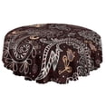 thumbnail image 5 of Classic Paisley Round Tablecloth 60 Inch Circle Table Cover for Dining Room Patio Stain Resistant Easy Clean Decor, 5 of 5