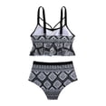 thumbnail image 5 of Ticikt Bikini Set for Women 2 Piece High Waisted Slim Fit Swimsuits for Women Scoop Neck Women's Bathing Suit 2026, 5 of 9