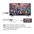 thumbnail image 3 of Adaptador HDMI Para Iphone Ipad A TV, [certificado Apple Mfi] Adaptador Lightning Av Digital 1080p, Conector HDMI De Pantalla De Sincronización Plug And Play Para Iphone Y, 3 of 5