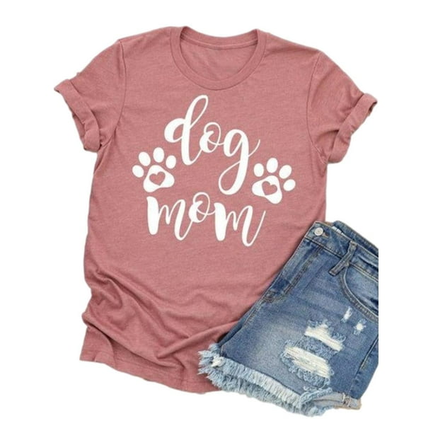 Download Sysea Dog Mom Shirts Summer Plus Size Short Sleeve T Shirt Walmart Com Walmart Com