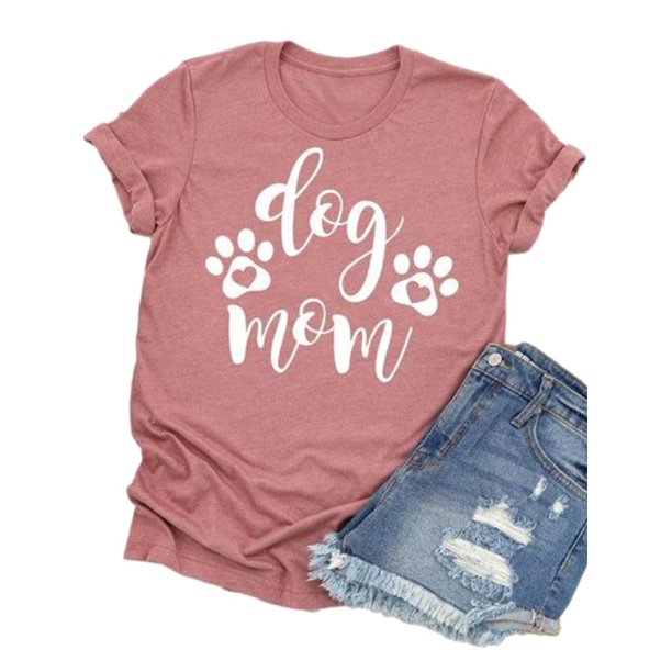 Download Sysea Dog Mom Shirts Summer Plus Size Short Sleeve T Shirt Walmart Com Walmart Com
