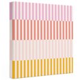 thumbnail image 2 of Ships Next Day Canvas Wall Art 8"x8",Colorful Stripe Wood Framed Canvas Print Painting,Modern Pink Red Yellow Vertical Striped Ready to Hang Small Picture Wall Decor for Home Bathroom Nursery Kitchen, 2 of 9