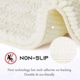 thumbnail image 3 of NICETOWN Ultra Thick Bathroom Mats - Soft Texture Chenille Plush Floor Mats (2 PCs, Ivory, 20 x 32 Plus 17 x 24 ) Hand-Tufted Bath Rug with Non-Slip Backing Microfiber Door Mat for Kitchen/Entryway, 3 of 8