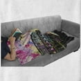thumbnail image 6 of Rome Soft Flannel Fleece Throw Blanket, Couple Silhouette Love Themed Colosseum with Colorful Splashing Creative Design Sky, Cozy Plush for Indoor and Outdoor Use, 50" x 70", Black Pink, by Ambesonne, 6 of 6