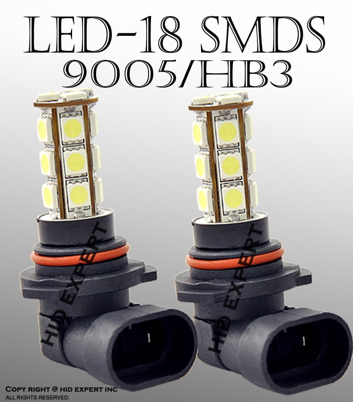 jdm led 9005 hb3 18 smd super white high beam head light bulbs for day time running light
