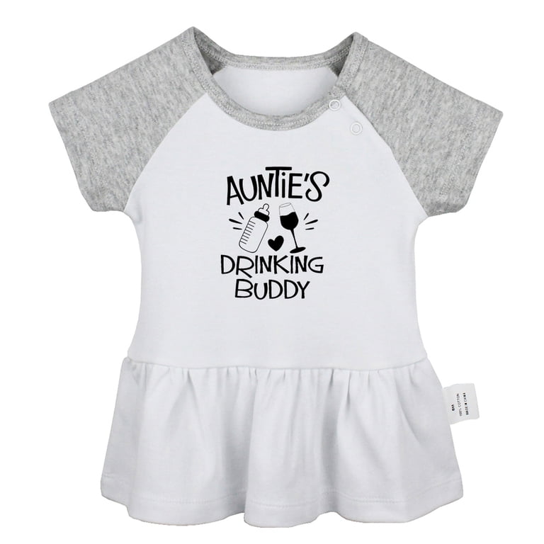 Pack of 2, Uncle's Drinking Buddy & Auntie's Drinking Buddy Funny Dresses  For Baby, Newborn Babies Skirts, Infant Princess Dress, Toddler Frocks (Gray  Raglan Dresses, 18-24 Months) - Walmart.com