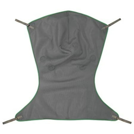 Invacare Premier Comfort Full Body Sling for Patient Lifts, 500 lb. Weight Capacity, Spacer Fabric, Large, 2485778, Binding; Green, Body; Gray