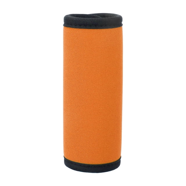Caja de equipaje suave de neopreno, cubierta para manija de puerta de coche, empuñaduras envolventes, etiquetas de viaje para maleta (naranja)