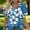 A-Blue, variant on Short Sleeve Shirts for Women Summer V Neck T Shirts Casual Loose Floral Print Boho Basic Tees Trendy Fashion