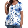 thumbnail image 1 of Camisas de Manga Larga para las Mujeres Cuello Redondo Impreso de Ajuste Suelto, Top de Moda de Verano Sexy para el Uso Diario, 1 of 6