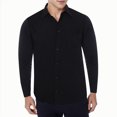 thumbnail image 1 of XDZJLR Chemise Homme Décontractée Business Couleur Unie Col à Revers Manches Longues, 1 of 4