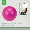 thumbnail image 2 of Gaiam Mini Ab Ball, Fuchsia, 8 Inch, Inflatable, 2 of 6