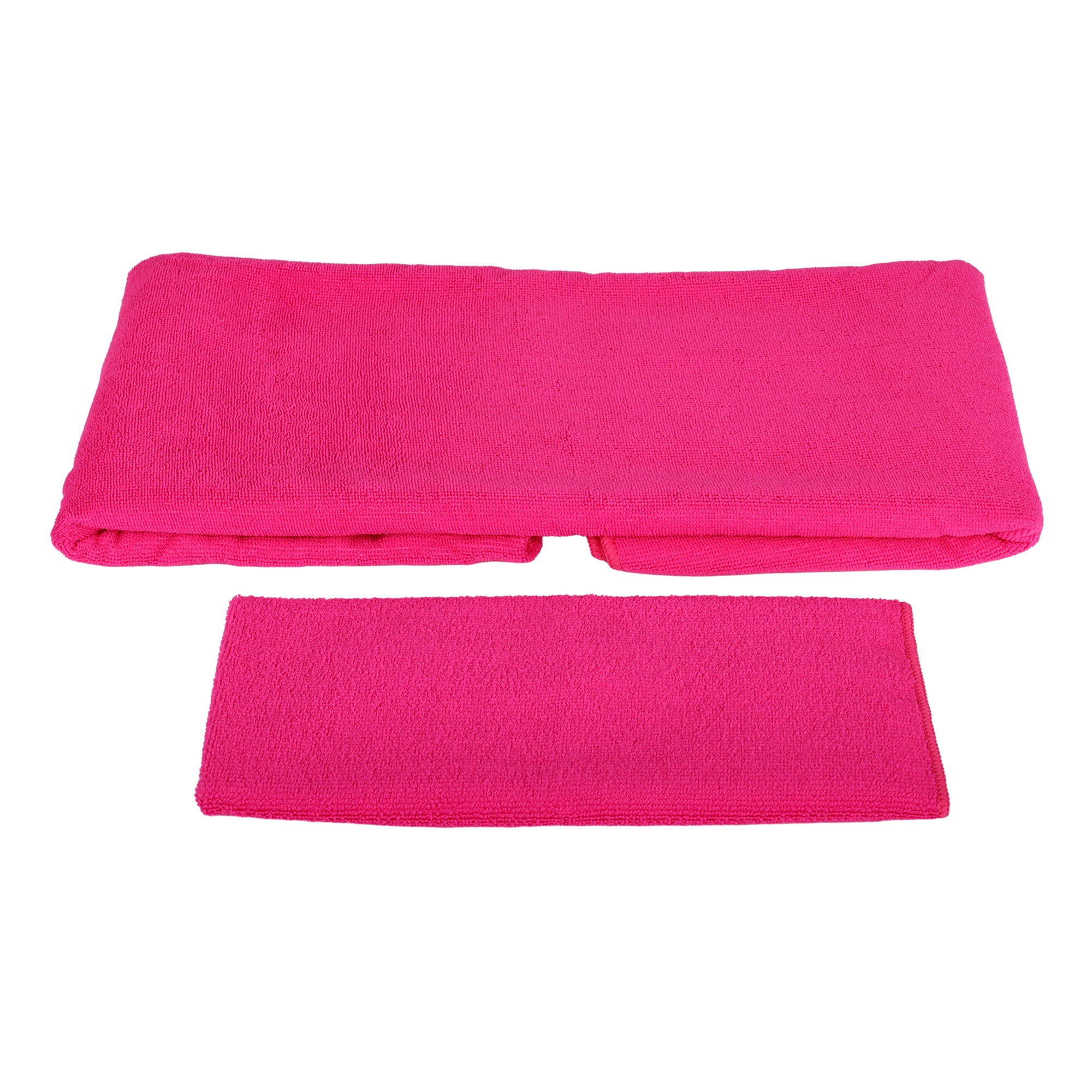 BalanceFrom Complete 7-Piece Yoga Set with 71” x 24” x 1” Extra Thick Mat, Pink