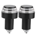 thumbnail image 1 of 2pcs LED License Plate Light Signal Lamp 27.6in Cable Accessory for Motorcycle ATV ScooterWhite Turn to Blue, 1 of 6