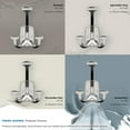 thumbnail image 6 of Amerock Vicinity Traditional Triple Prong Polished Chrome Wall Hook, 6 of 9
