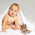 thumbnail image 2 of MasteelfCA Fetal Hair Storage Box Wooden Collection Box Fetal Hair Preserving Box Souvenir Storage Box, 2 of 8