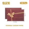 thumbnail image 2 of Uxcell 100Pack Mini Envelopes, 4x3 Card V Flap Small Business Card Envelopes, Red, 2 of 7