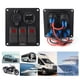 thumbnail image 4 of Panel Multifunción ANGGREK de 3 Interruptores Basculantes con Pantalla de Voltímetro Cargador de Energía 4.8 A para Barco RV, 4 of 7