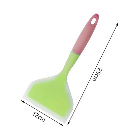

Multicolor Kitchen Utensils Silicone Rubber Spatula Baking and Cooking Tools High Heat Resistant Scraper Non-stick Cookware