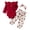 Wine, variant on Splozh Baby Girl Clothes 3Pcs Toddler Girl Clothes Long Sleeves Ruffle Top Floral Pants Headband Fall Winter Outfits,Wine,6-12 Months