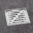 thumbnail image 3 of Floor Drain Stainless Steel Anti-odor Square Bathroom Waste Gate Shower Drainer With Large Caliber, 110 * 110mm, 3 of 5