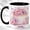 Black, variant on Butterfly Cake Coffee Mug, Pink Floral Dessert Cup, Watercolor Birthday Cake Art Gift for Women, Garden Tea Party, Ceramic 11 Oz Mug