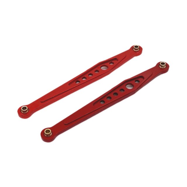 Barra de enlace trasera fija mejorada perfke 2 piezas para Wltoys escala 1/12 12423 rojo