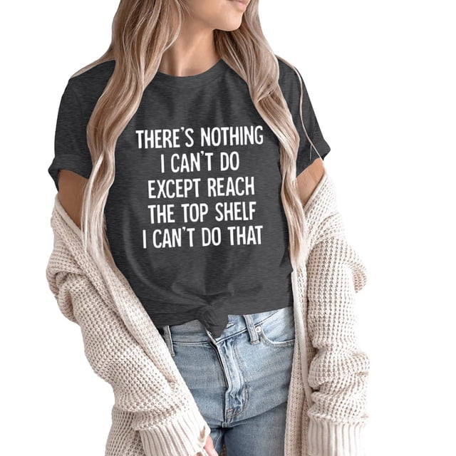 B91xZ Hauts d'Été Mode pour Femmes Haut Basique à Manches Courtes Ajusté Col Rond T-Shirts Serrés, Gris Foncé S