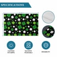 thumbnail image 6 of St Patricks Day Placemats Set of 12, Spring Farmhouse Country Green Shamrock Placemats for Dining Table, Place Mats for Kitchen Tabletop, Waterproof Wipeable Dining Table Mats Set, 6 of 9