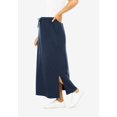 thumbnail image 4 of Woman Within Women's Plus Size Petite Sport Knit Side-Slit Skirt, 4 of 6