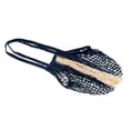 thumbnail image 3 of Uxcell Sac en Maille de Coton, 15x12,2 Pouces Long Manche Sac Réutilisable en Filet pour Courses Bleu Blanc, 3 of 7