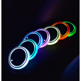 thumbnail image 3 of Car LED Luminous Cup Mat, Car Atmosphere Light, USB Charging, Auto Parts, 2 Pieces-sebneei, 3 of 3