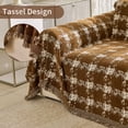 thumbnail image 3 of Smuge Couch Cover Sofa Covers Washable, Sectional Couch Covers L Shape Sofa towel Slipcovers Furniture Protector for Dogs Cats Pet(71"x 150", Dark Coffee), 3 of 8