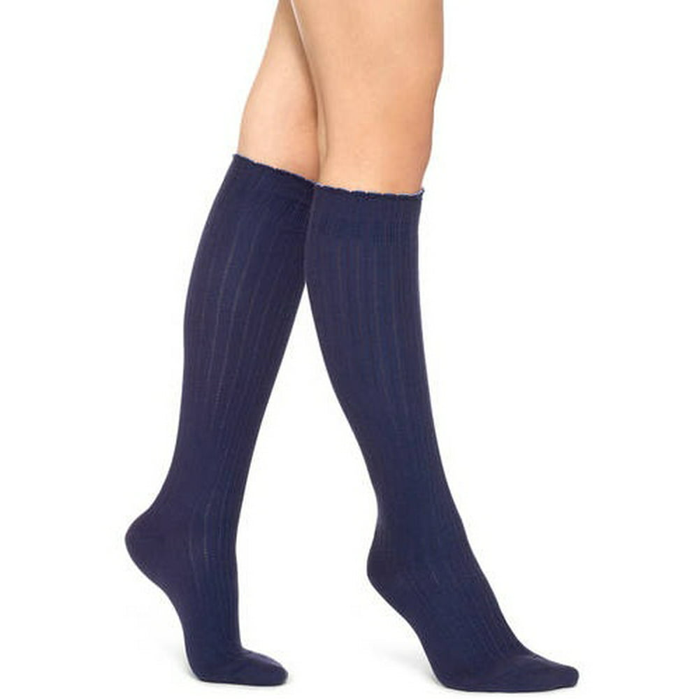 No nonsense - Women's tipped scallop knee sock - Walmart.com - Walmart.com