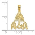 thumbnail image 3 of 14K Yellow Gold Charm Pendant Themed 20.4 mm 14.1 Aloha Palm Tree, 3 of 4