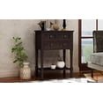 thumbnail image 6 of Harper & Bright Designs Narrow Console Table Entryway Table Slim Sofa Table with Three Storage Drawers and Bottom Shelf Wood Side Table for Living Room, 6 of 7
