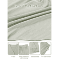 thumbnail image 3 of Homlouue Plus Size Women's Pajama Sets,Ribbed Knit Cooling Summer Lounge Set with Pockets,V-Neck Button Down Short Sleeve Top and Shorts,3XL,Green, 3 of 8