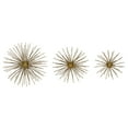 thumbnail image 6 of Set of 3 Antique Gold Bursts Wall DÃ©cor, 6 of 6
