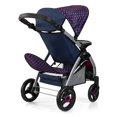 thumbnail image 2 of Bayer: Cochecito Twin Star - Azul, Rosa Fucsia, Unicornio - Para 2 Muñecas de hasta 46 cm, Bolso de Hombro, Cochecito Plegable para Hermanos, Juguete Infantil, 3+ años, 2 of 6