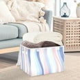 thumbnail image 3 of Yayeee Collapsible Cube Storage Bin with Lid Fabric Closet Decorative Basket with Handles, Abstract Pink, 3 of 7
