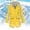 Yellow, variant on Babysbule Womens Coats Women Solid Rain Jacket Outdoor Plus Size Waterproof Hooded Windproof Loose Coat
