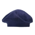 thumbnail image 2 of Women's Solid Color Vintage Knit Beret Fall/Winter Hot Drill Warm Wool Beret, 2 of 3