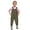 Khaki, variant on Tanghaowl Kids Boys Girls Chest Waders Youth Fishing Waders With Pocket For Toddler Children Water Proof & Fishing Waders With Boots Baby Snap