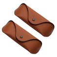 thumbnail image 2 of 2pcs Glasses Cases Classic Oxford Cloth Lichee Grain Anti-pressure Sunglasses Box (Brown), 2 of 8