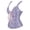 Blue, variant on Women's Gothic Brocade Strap Plus Size Bustiers Corset Top Purple 4XL