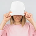 thumbnail image 5 of STOBOK White Blank Sublimation Mesh Baseball Hats for Daily Use 10Pcs, 5 of 7