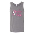 thumbnail image 2 of In October We Wear Pink Awareness Mens Graphic Tank Top, Heather Grey, Medium, 2 of 3
